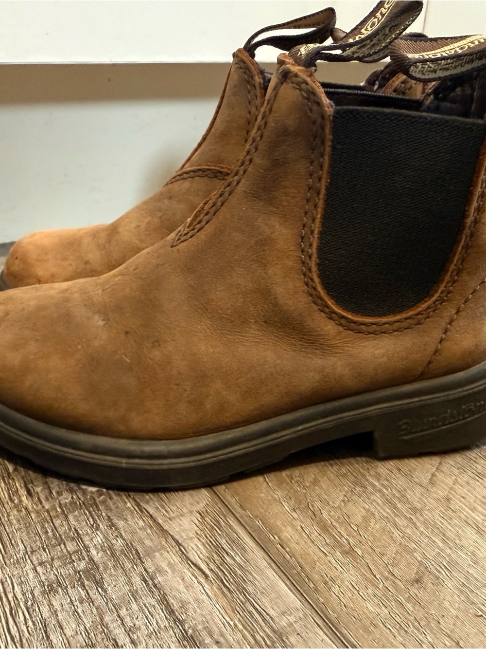 Blundstone Kids Tan Brown Chelsea Pull-On Boots